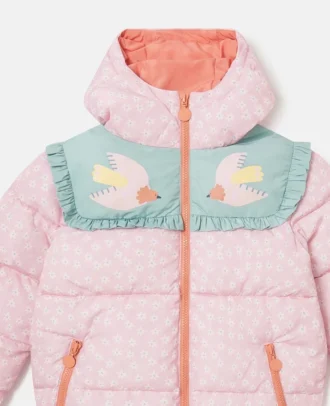 Dove Graphic Hooded Puffer Coat