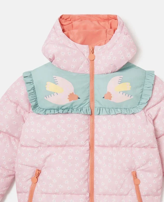 Dove Graphic Hooded Puffer Coat Dove Graphic Hooded Puffer Coat