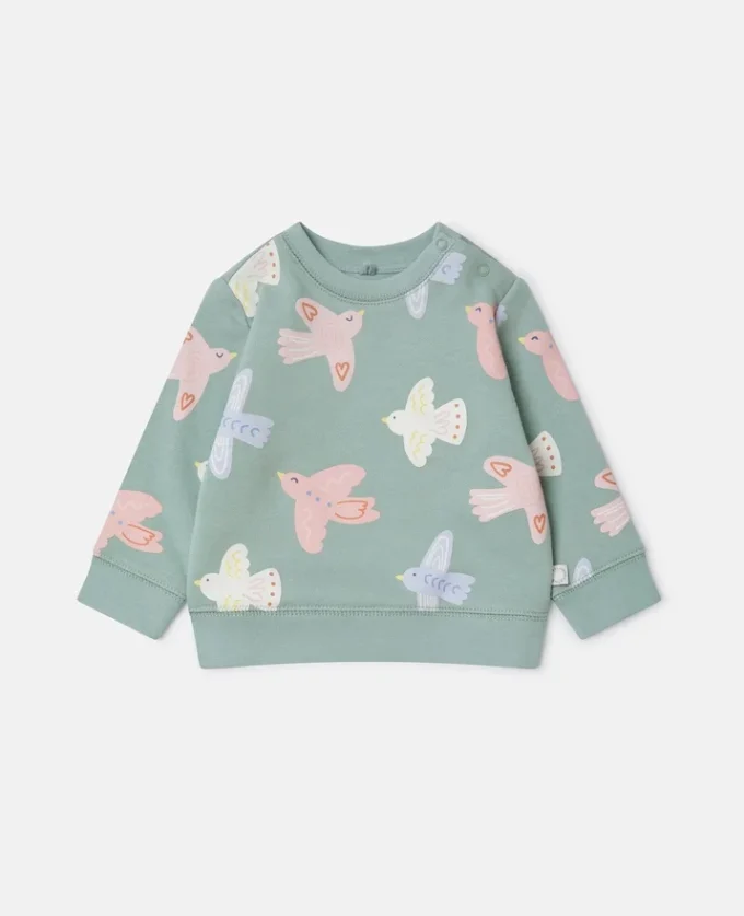 Dove Print Crewneck Sweatshirt Dove Print Crewneck Sweatshirt