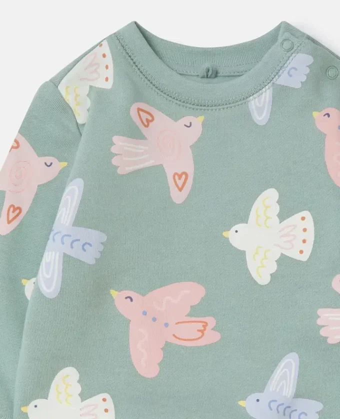 Dove Print Crewneck Sweatshirt Dove Print Crewneck Sweatshirt
