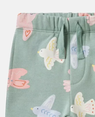 Dove Print Drawstring Sweatpants