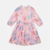 Dove Print Long-Sleeve Dress