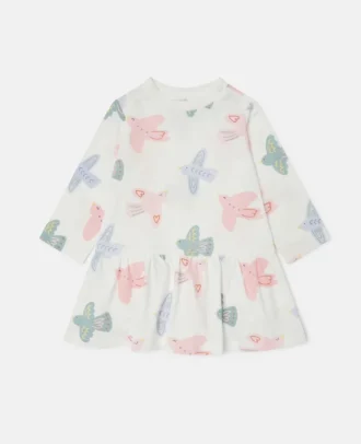 Dove Print Long-Sleeve Dress Dove Print Long-Sleeve Dress