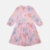 Dove Print Long-Sleeve Dress