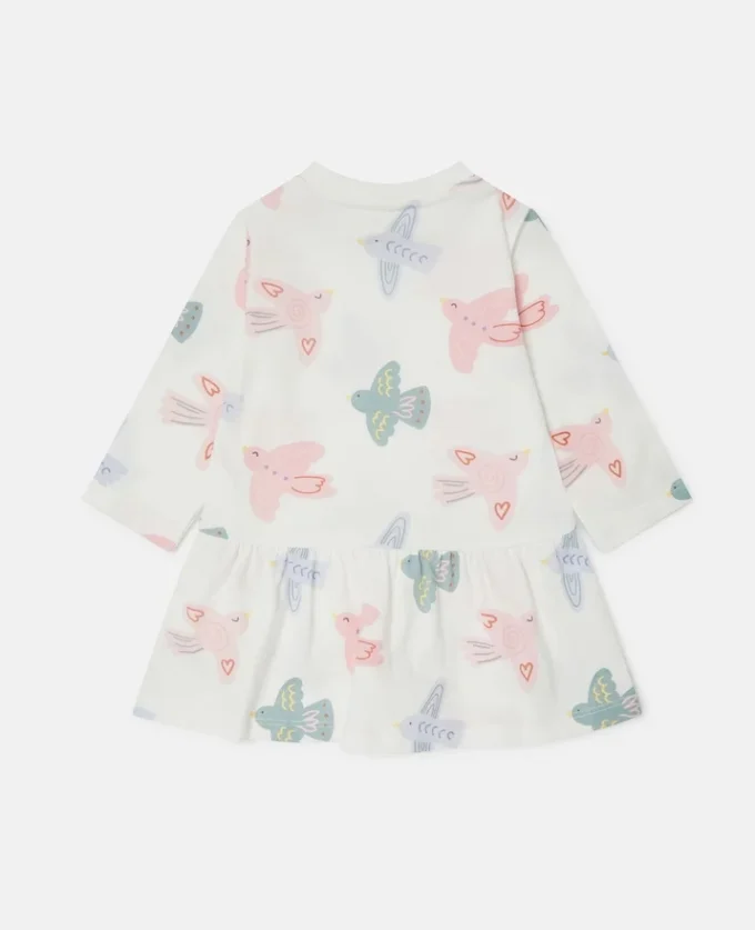 Dove Print Long-Sleeve Dress Dove Print Long-Sleeve Dress