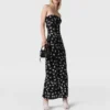 Dove Print Mesh Strapless Midi Dress Dove Print Mesh Strapless Midi Dress