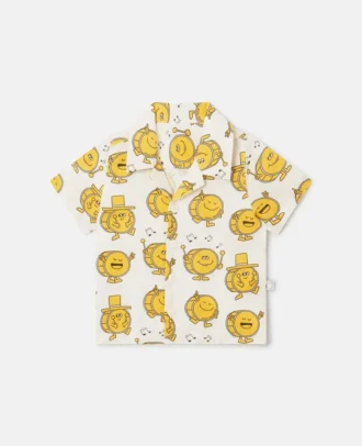 Drum Print Short-Sleeve Shirt