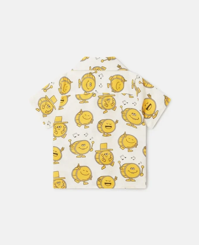 Drum Print Short-Sleeve Shirt Drum Print Short-Sleeve Shirt