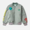 Earth Friends Graphic Bomber Jacket Earth Friends Graphic Bomber Jacket