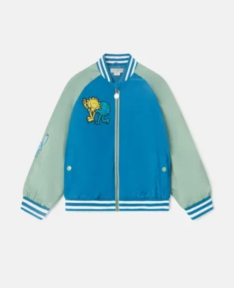 Earth Friends Graphic Bomber Jacket Earth Friends Graphic Bomber Jacket