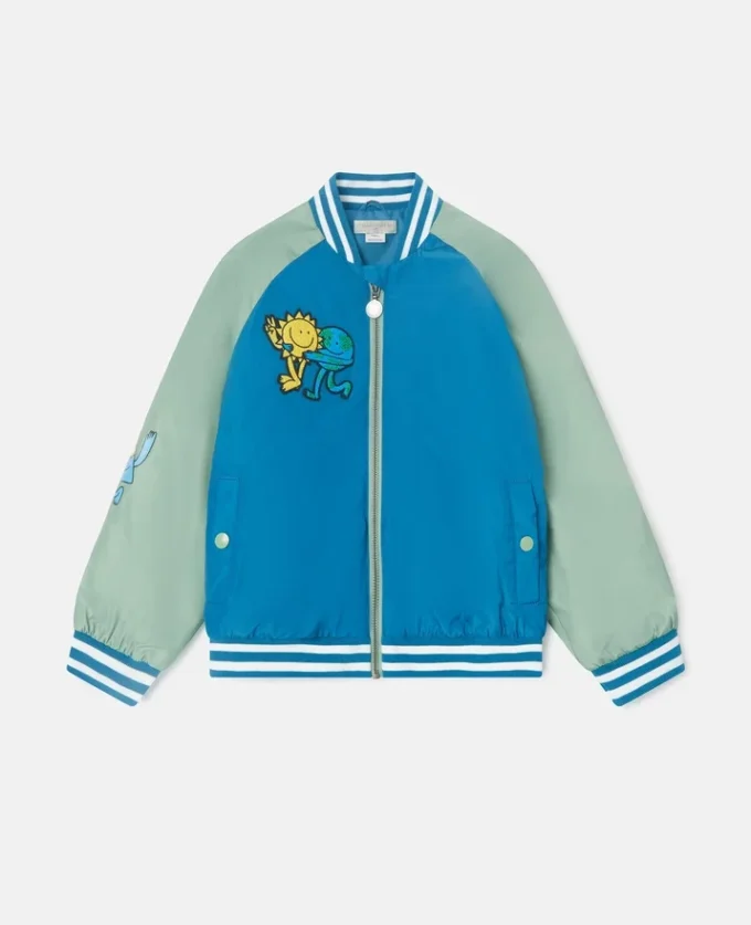 Earth Friends Graphic Bomber Jacket Earth Friends Graphic Bomber Jacket