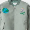 Earth Friends Graphic Bomber Jacket Earth Friends Graphic Bomber Jacket