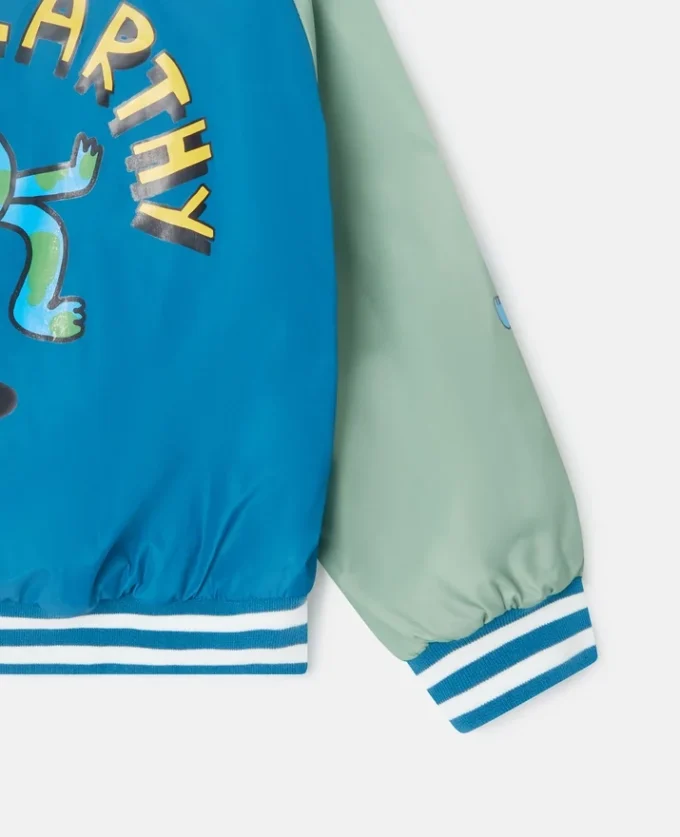 Earth Friends Graphic Bomber Jacket Earth Friends Graphic Bomber Jacket