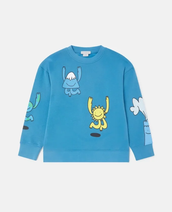 Earth Friends Graphic Crewneck Sweatshirt Earth Friends Graphic Crewneck Sweatshirt