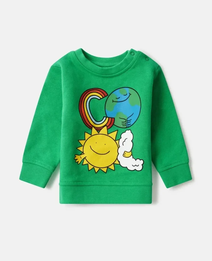 Earth Friends Graphic Crewneck Sweatshirt Earth Friends Graphic Crewneck Sweatshirt