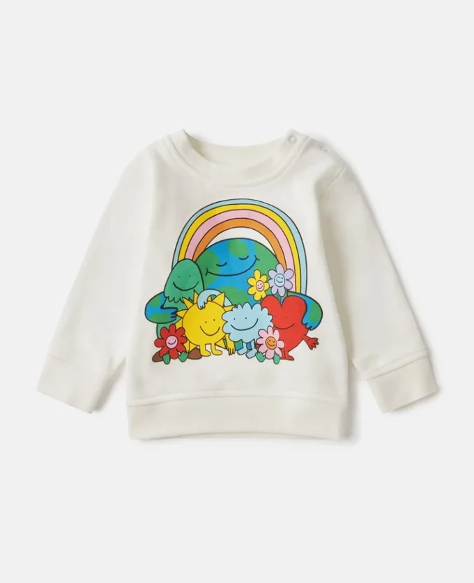 Earth Friends Graphic Crewneck Sweatshirt Earth Friends Graphic Crewneck Sweatshirt
