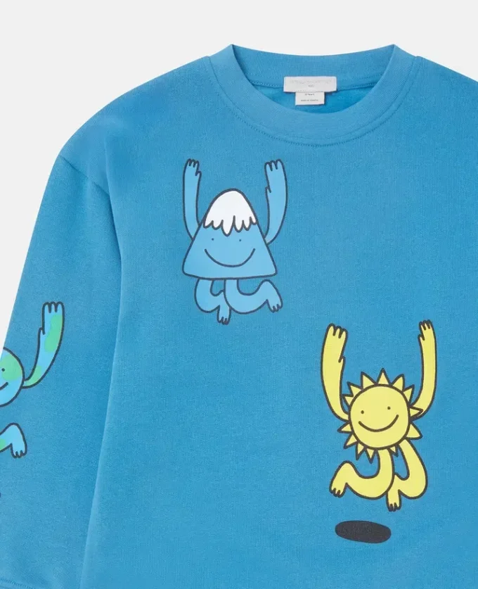 Earth Friends Graphic Crewneck Sweatshirt Earth Friends Graphic Crewneck Sweatshirt
