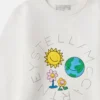 Earth Friends Graphic Crewneck Sweatshirt Earth Friends Graphic Crewneck Sweatshirt