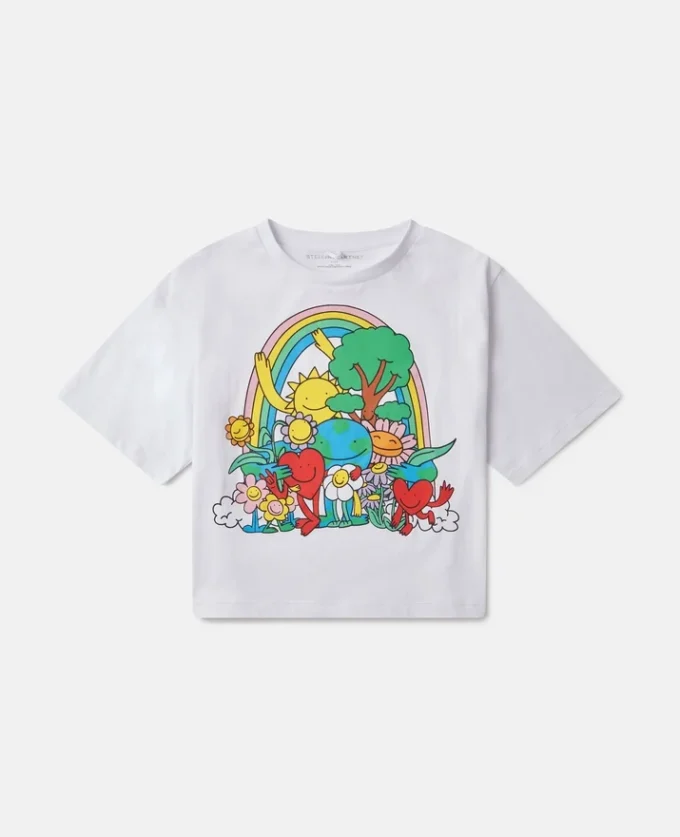 Earth Friends Graphic Cropped T-Shirt Earth Friends Graphic Cropped T-Shirt