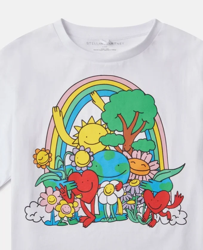 Earth Friends Graphic Cropped T-Shirt Earth Friends Graphic Cropped T-Shirt