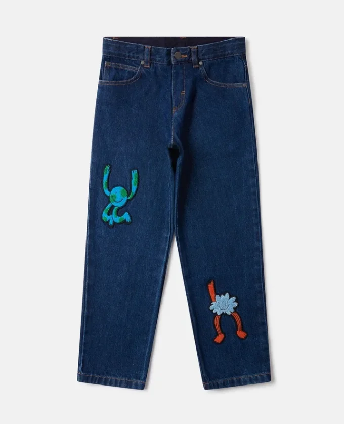 Earth Friends Graphic Denim Jeans Earth Friends Graphic Denim Jeans