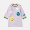 Earth Friends Graphic Embroidered Sweater Dress Earth Friends Graphic Embroidered Sweater Dress