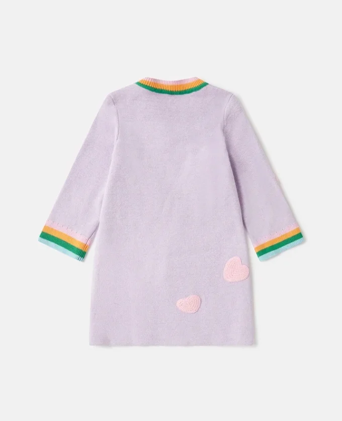 Earth Friends Graphic Embroidered Sweater Dress Earth Friends Graphic Embroidered Sweater Dress