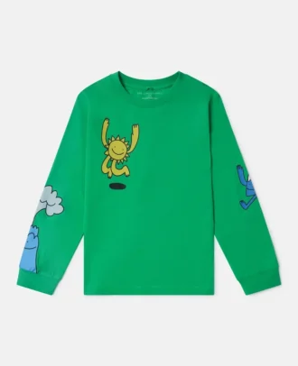 Earth Friends Graphic Long-Sleeve Top