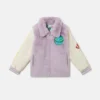 Earth Friends Graphic Plush Teddy Jacket Earth Friends Graphic Plush Teddy Jacket
