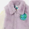 Earth Friends Graphic Plush Teddy Jacket Earth Friends Graphic Plush Teddy Jacket