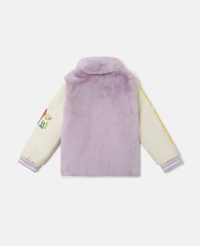 Earth Friends Graphic Plush Teddy Jacket Earth Friends Graphic Plush Teddy Jacket