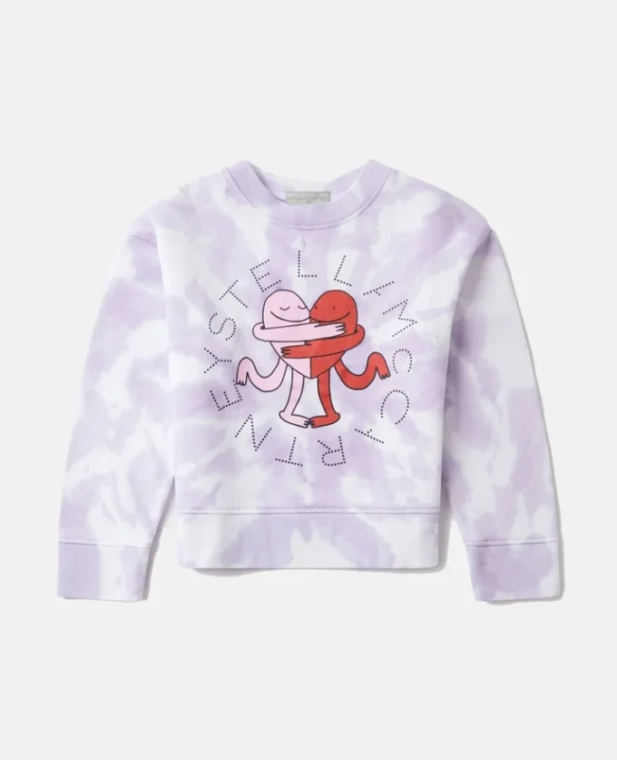 Earth Friends Graphic Tie-Dye Crewneck Sweatshirt Earth Friends Graphic Tie-Dye Crewneck Sweatshirt