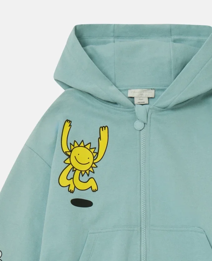 Earth Friends Graphic Zipper-Up Hoodie Earth Friends Graphic Zipper-Up Hoodie