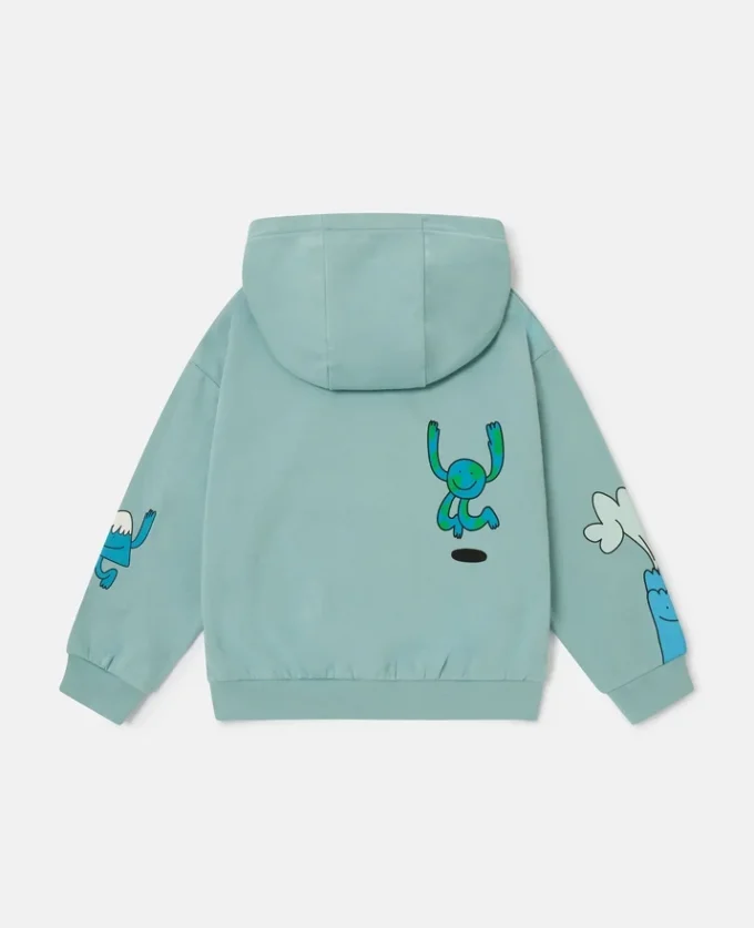 Earth Friends Graphic Zipper-Up Hoodie Earth Friends Graphic Zipper-Up Hoodie