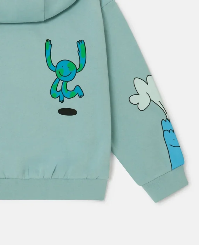 Earth Friends Graphic Zipper-Up Hoodie Earth Friends Graphic Zipper-Up Hoodie