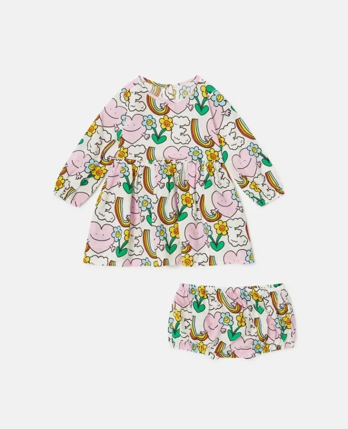 Earth Friends Print Dress and Bloomers Set Earth Friends Print Dress and Bloomers Set