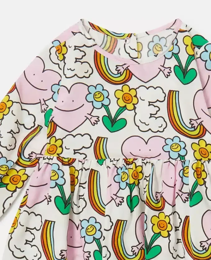 Earth Friends Print Dress and Bloomers Set Earth Friends Print Dress and Bloomers Set