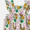 Earth Friends Print Frilled Strap Romper Earth Friends Print Frilled Strap Romper