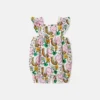 Earth Friends Print Frilled Strap Romper Earth Friends Print Frilled Strap Romper
