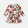 Earth Friends Print Long-Sleeve Dress Earth Friends Print Long-Sleeve Dress