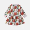 Earth Friends Print Long-Sleeve Dress Earth Friends Print Long-Sleeve Dress