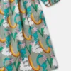 Earth Friends Print Long-Sleeve Dress Earth Friends Print Long-Sleeve Dress