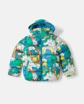 Earth Friends Print Raincoat