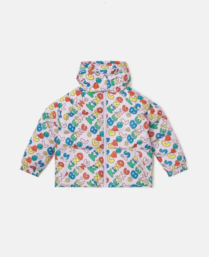 Earth Friends Text Print Raincoat Earth Friends Text Print Raincoat