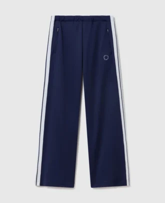 Elasticated Waistband Double Stripe Track Sweatpants
