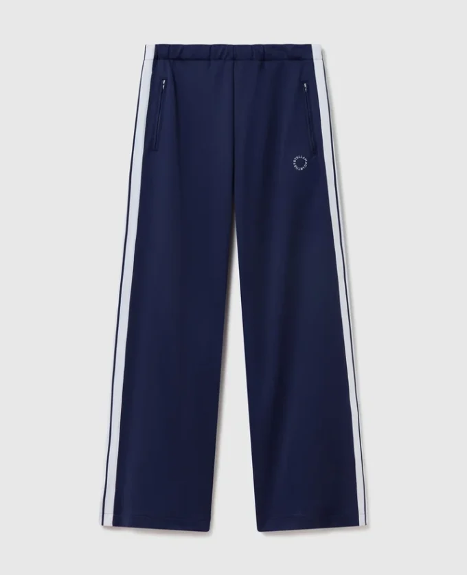 Elasticated Waistband Double Stripe Track Sweatpants Elasticated Waistband Double Stripe Track Sweatpants