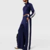 Elasticated Waistband Double Stripe Track Sweatpants Elasticated Waistband Double Stripe Track Sweatpants