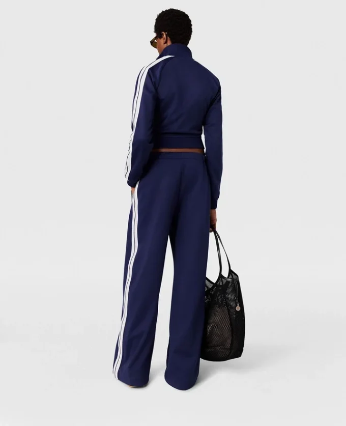 Elasticated Waistband Double Stripe Track Sweatpants Elasticated Waistband Double Stripe Track Sweatpants