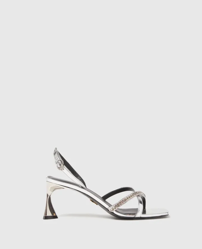 Elsa Metallic Heeled Sandals Elsa Metallic Heeled Sandals