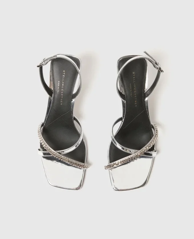 Elsa Metallic Heeled Sandals Elsa Metallic Heeled Sandals